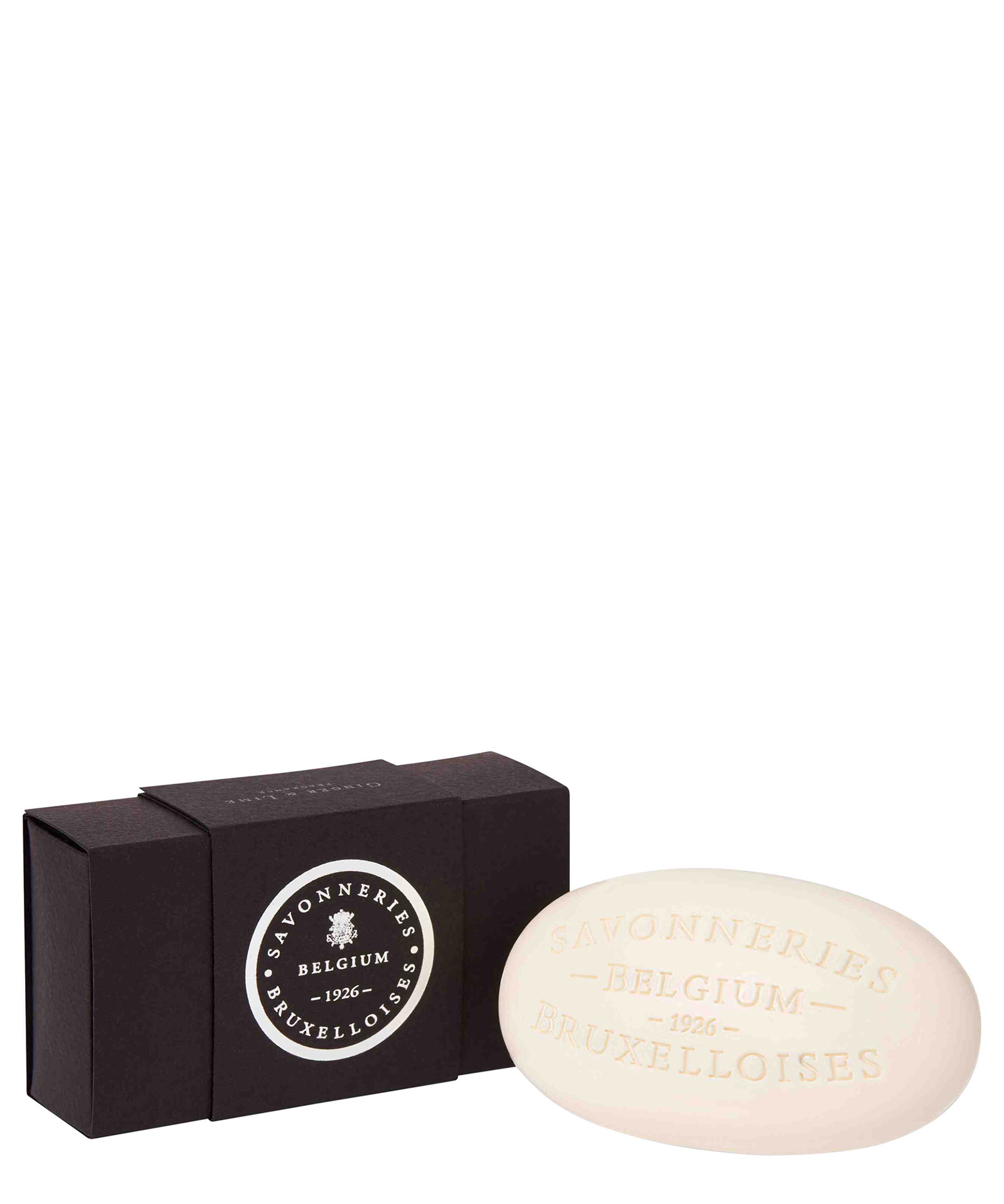 Savonneries Bruxelloises Ginger &amp; Lime 100 G - Solid Soap Single Box In White
