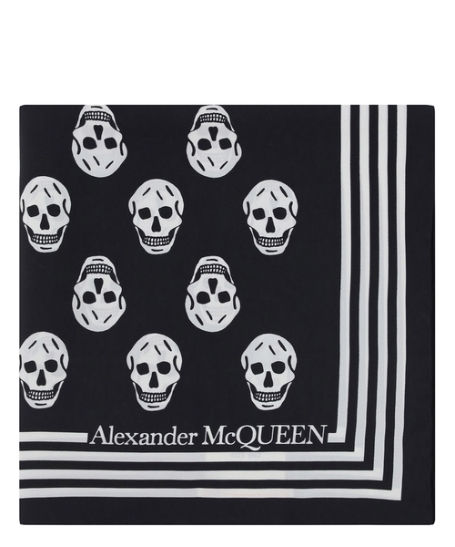 Alexander McQueen Foulard seta Skull