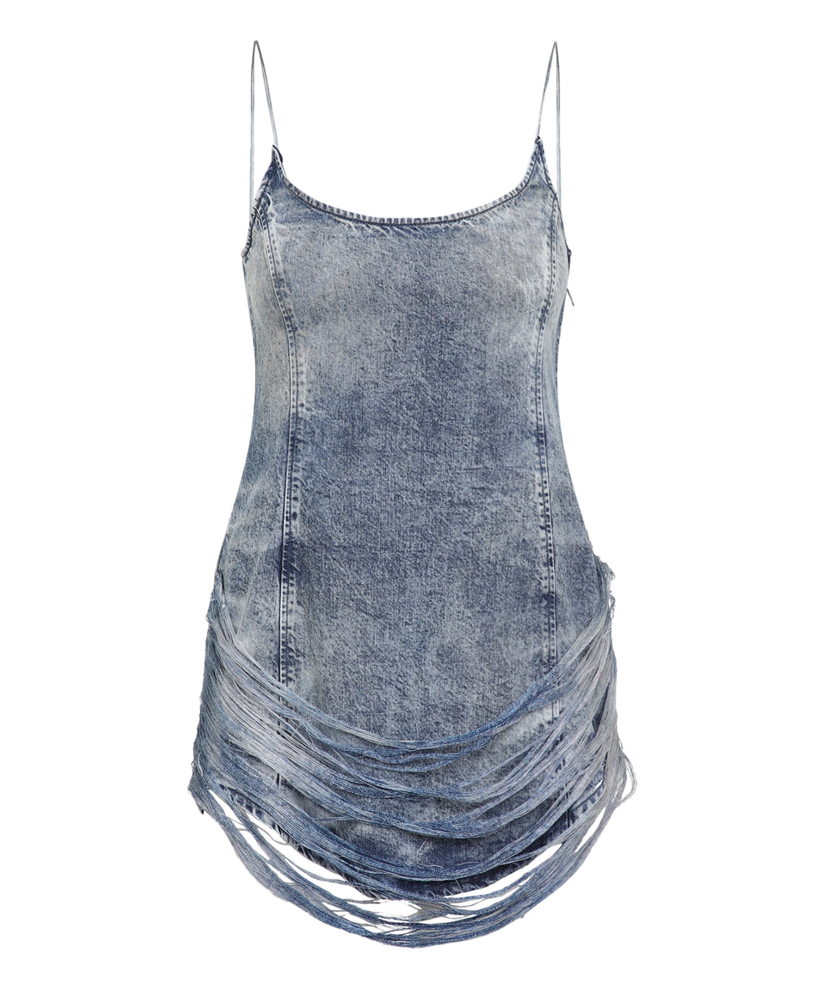 Shop Diesel De-dra Mini Dress In Blue