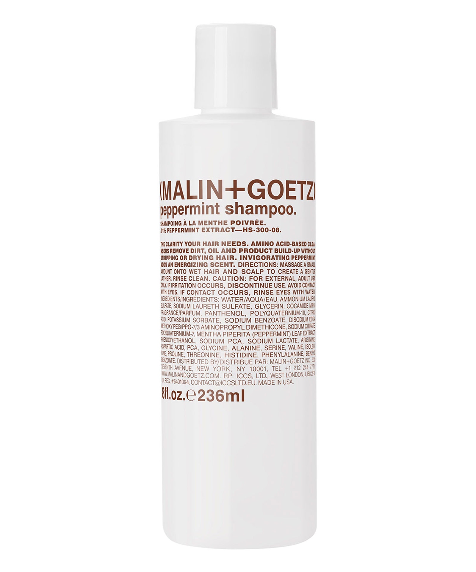 Malin + Goetz Peppermint Shampoo 236 ml In White