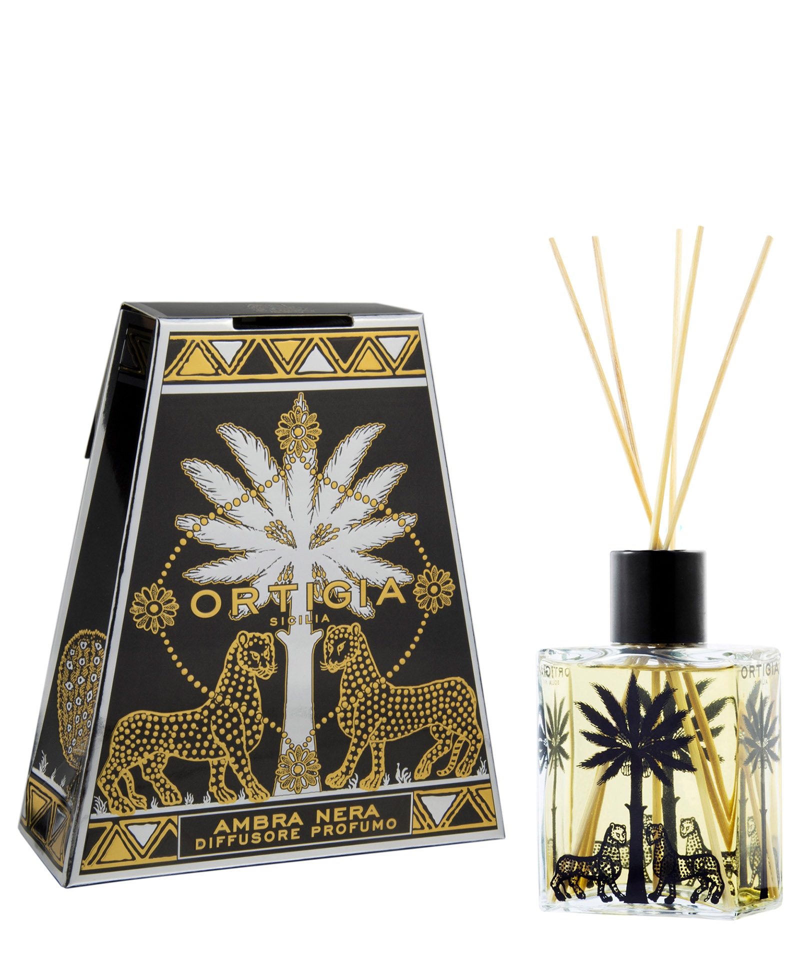 Ortigia Ambra Nera Perfume Diffuser 100 ml In White