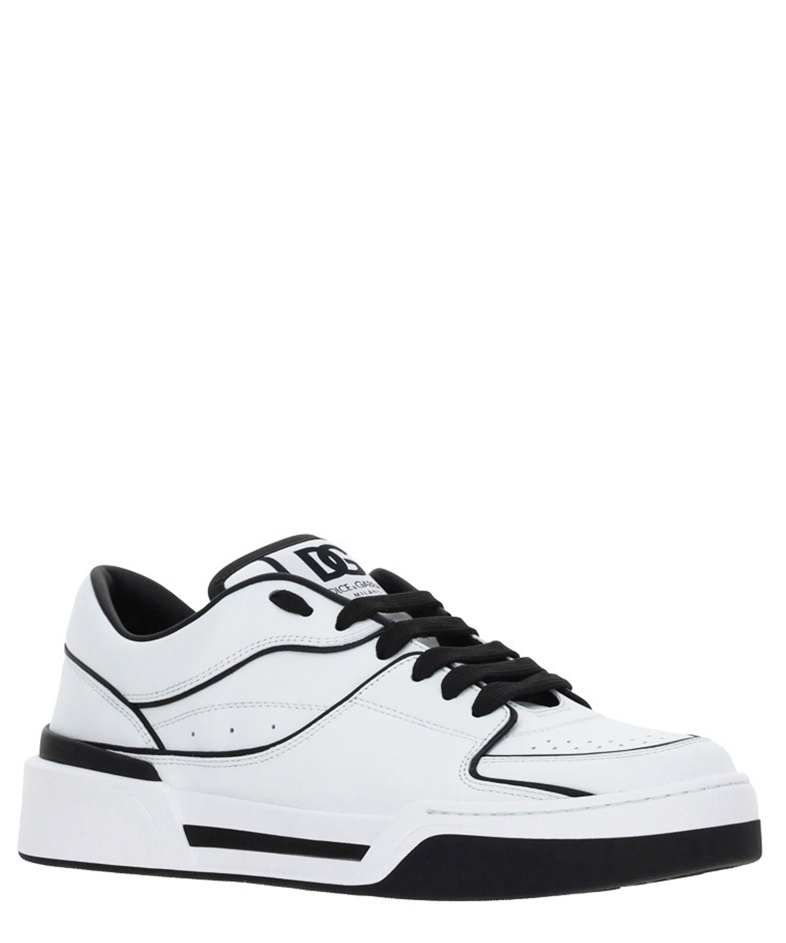 Shop Dolce & Gabbana New Roma Sneakers In White